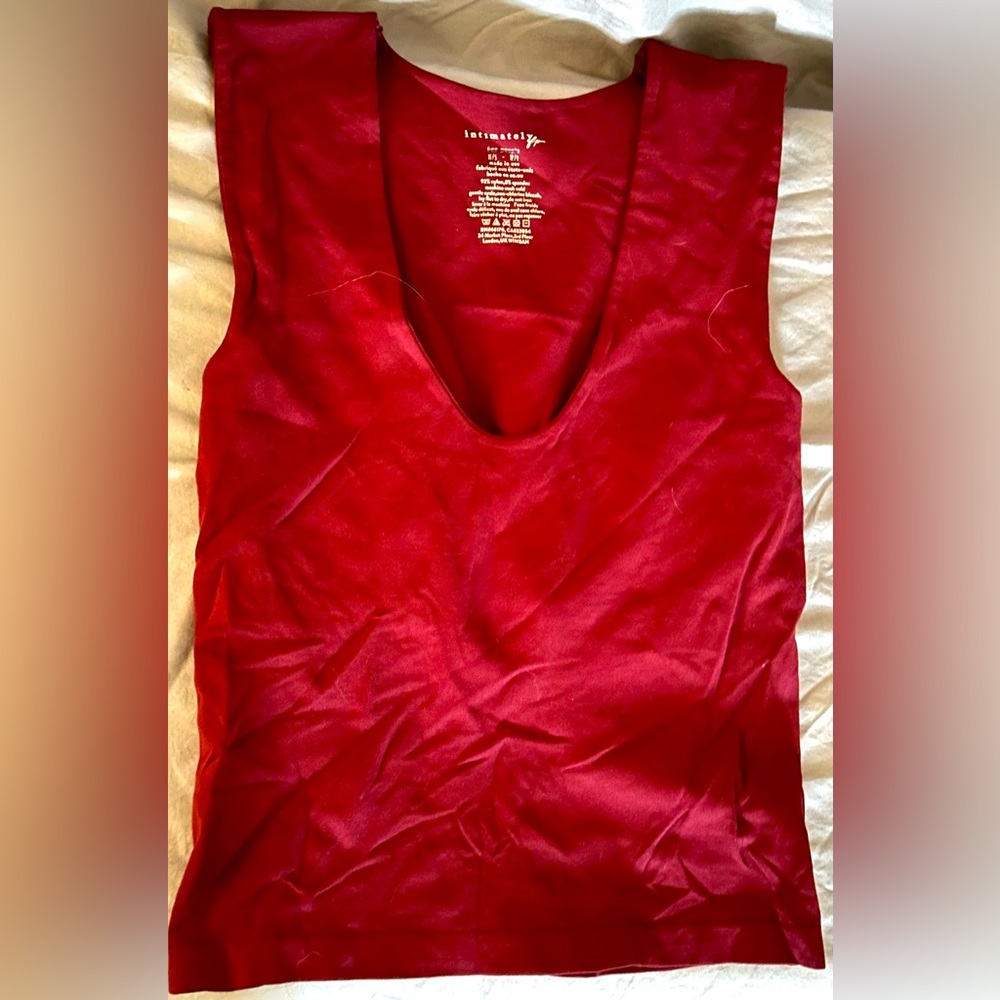 EUC Free People small camosile in burgundy color, full length & double layered